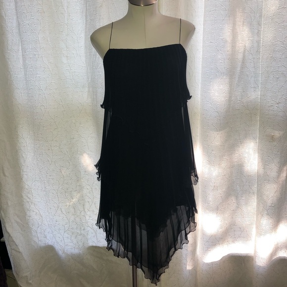 Escada Dresses & Skirts - Escada silk black ruffle dress